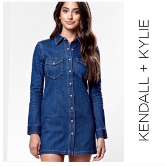 Kendall & Kylie Dresses & Skirts - Kendall + Kylie Jean Dress size medium